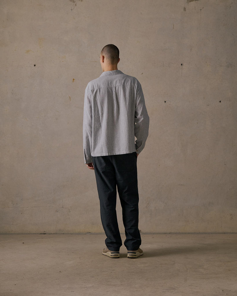 Hemp Stripe Long Sleeve Shirt
