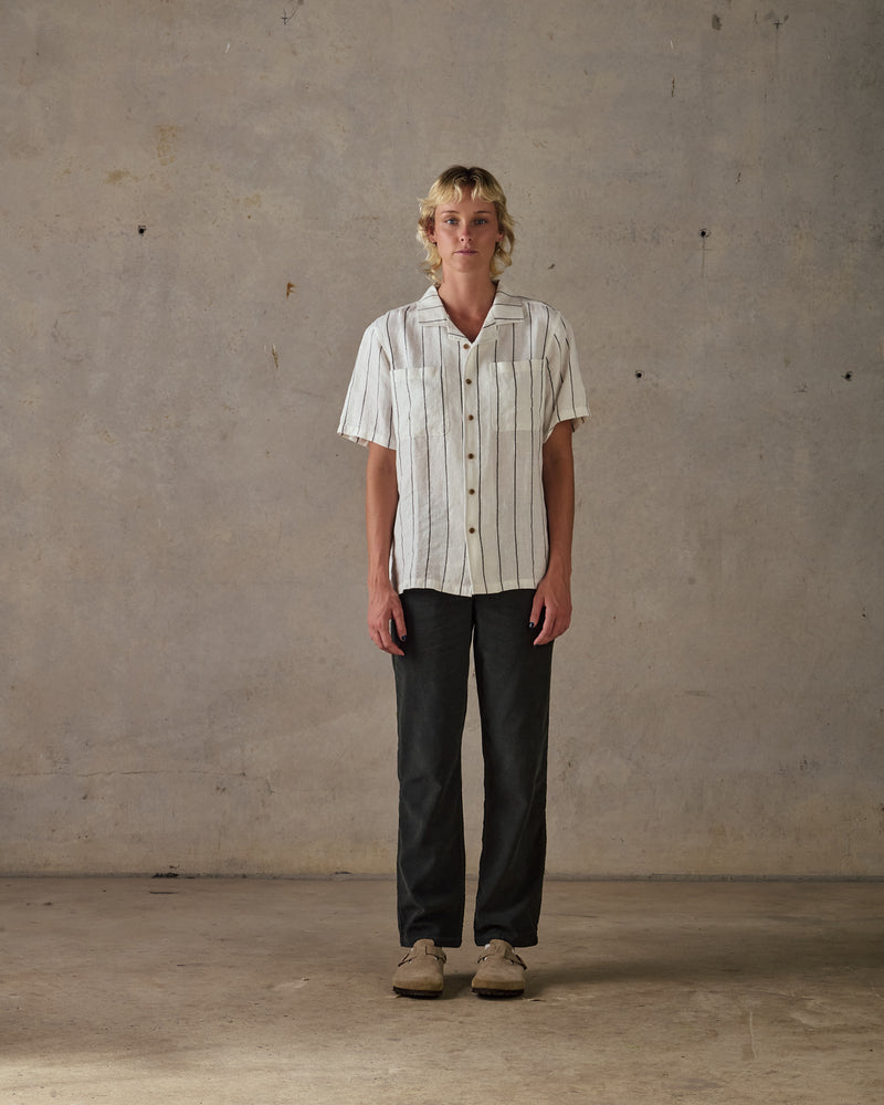 Linen Stripe Shirt (Womens)