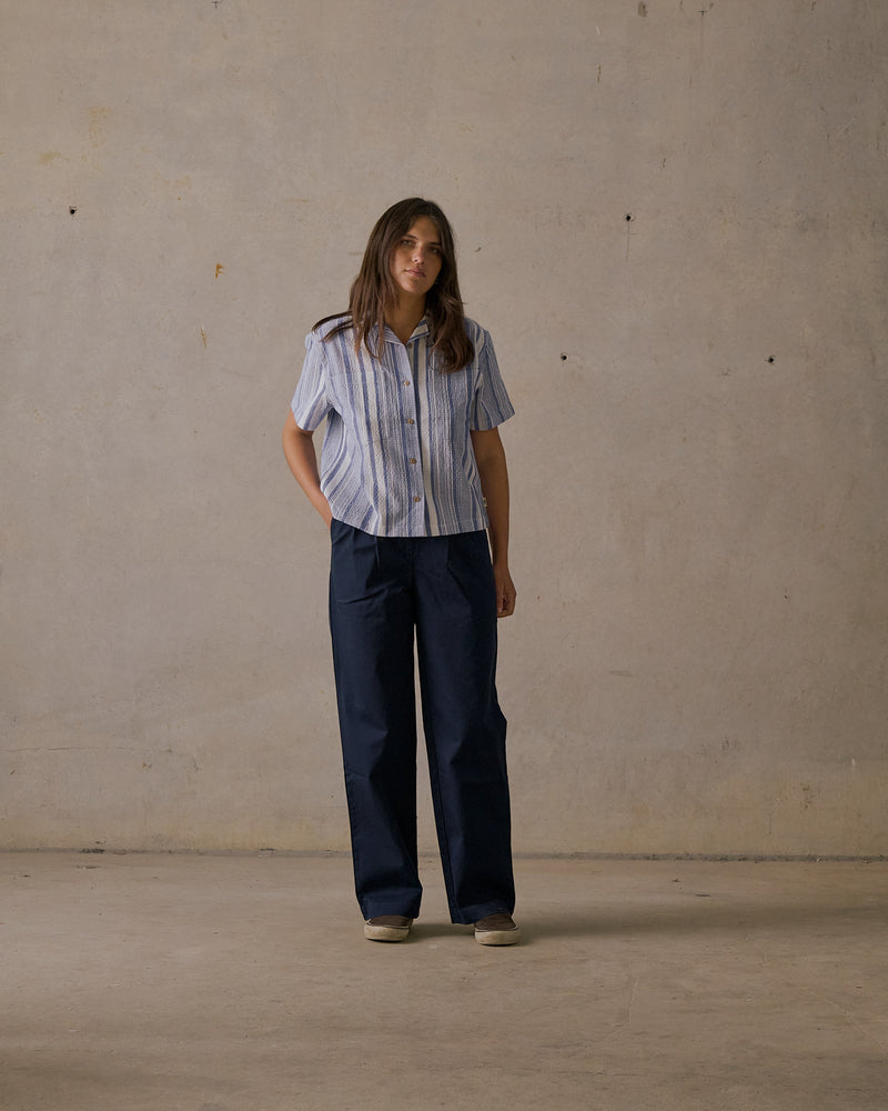 Double Pleated Twill Pants