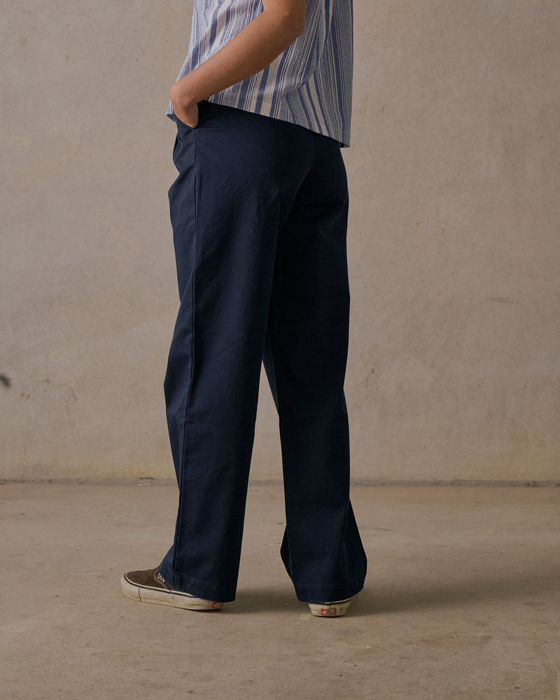 Double Pleated Twill Pants