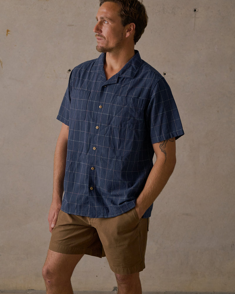Washed Camp Collar Shirt