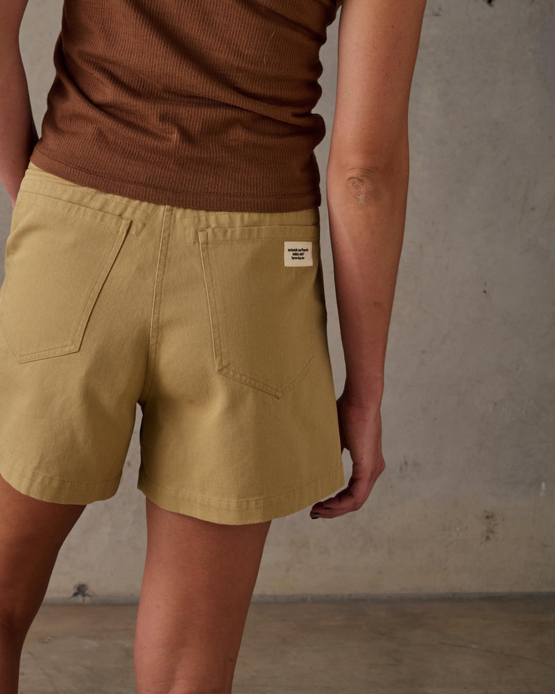 Double Pleated Twill Shorts