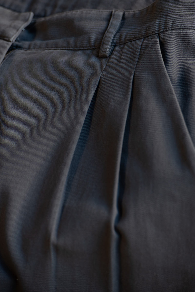 Double Pleated Twill Pants
