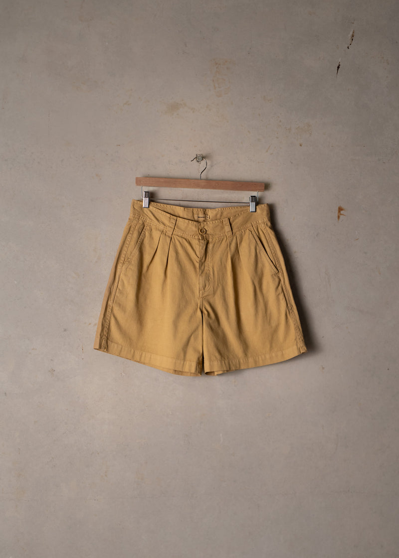 Double Pleated Twill Shorts