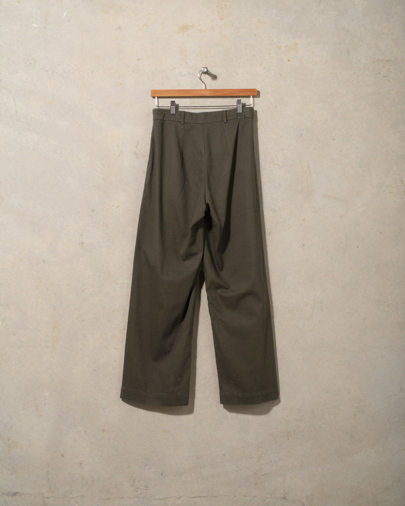 Double Pleated Twill Pants