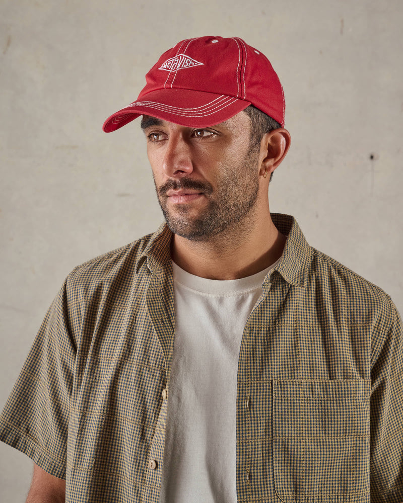 Stitched Diamond Cap
