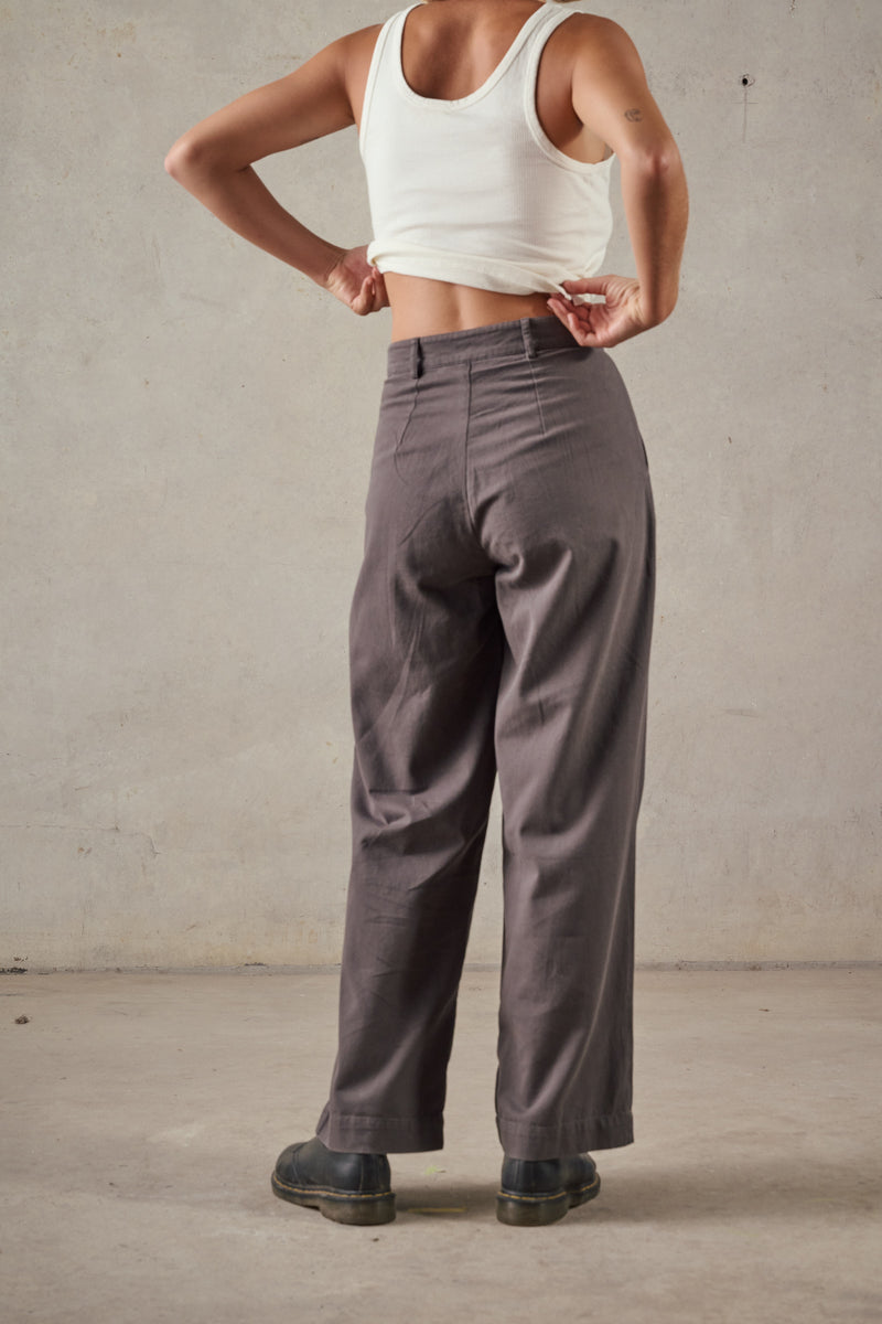 Double Pleated Twill Pants