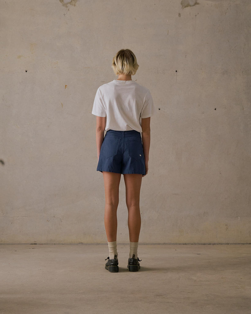 Double Pleated Twill Shorts