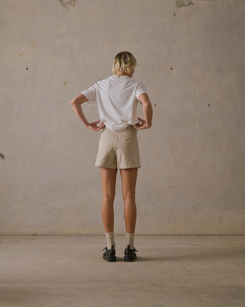 Double Pleated Twill Shorts