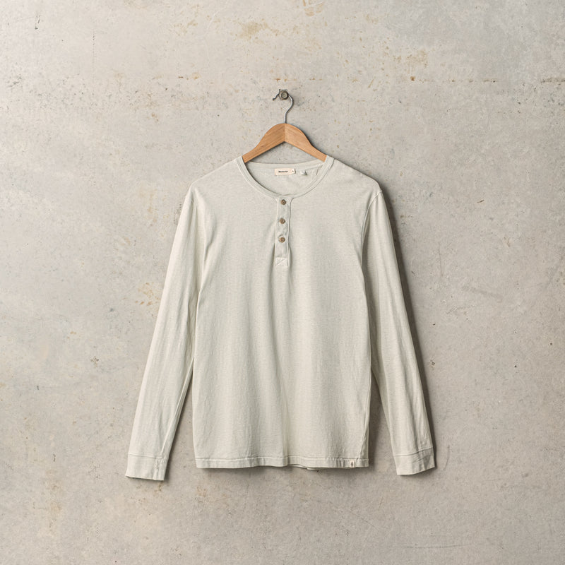 Recycled Cotton Henley Tee