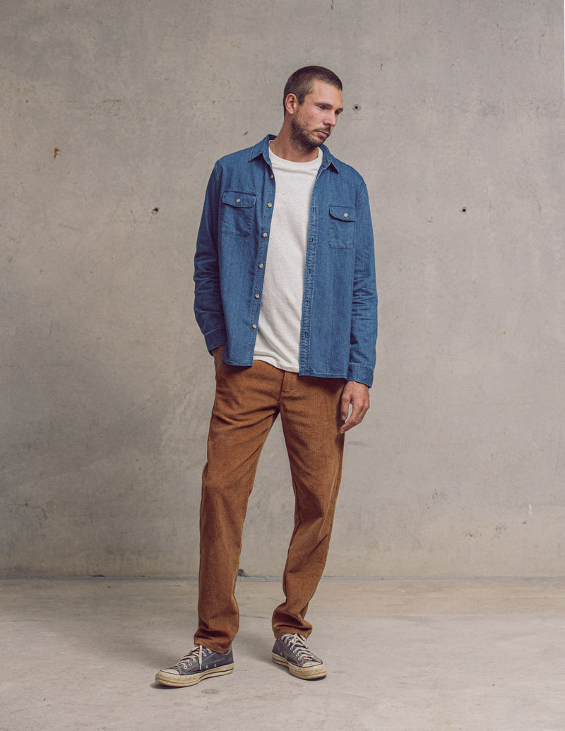 Winter Blues Washed Denim Shirt