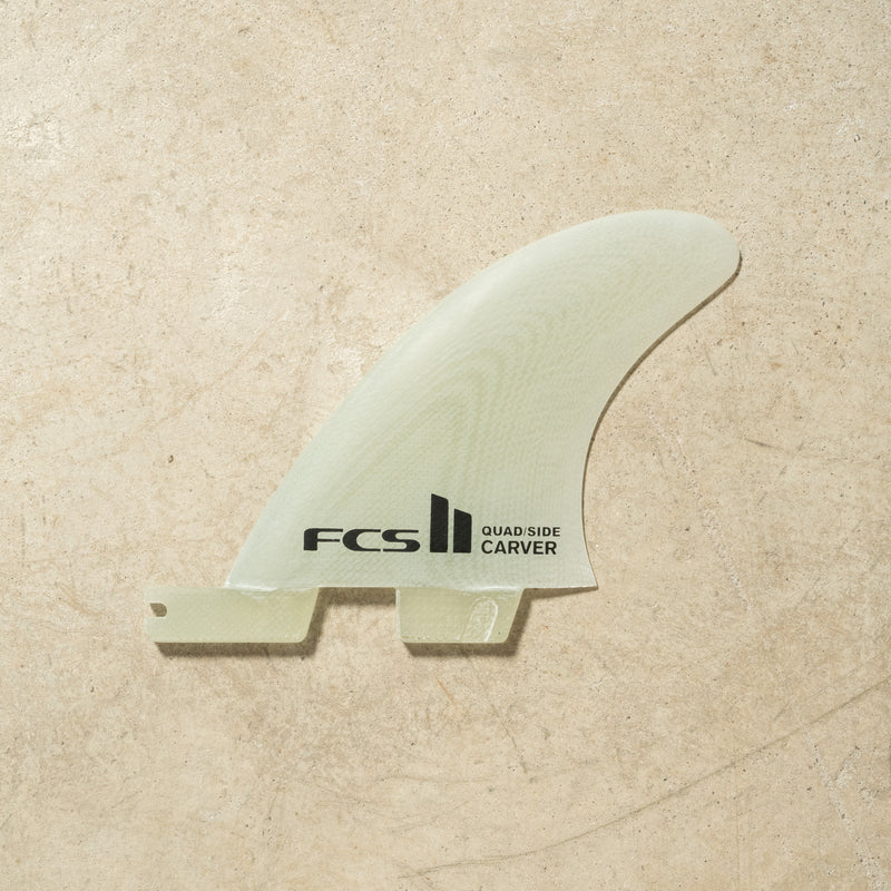FCS II Carver PG Small Quad Rear Side Byte Clear McTavish Surfboards