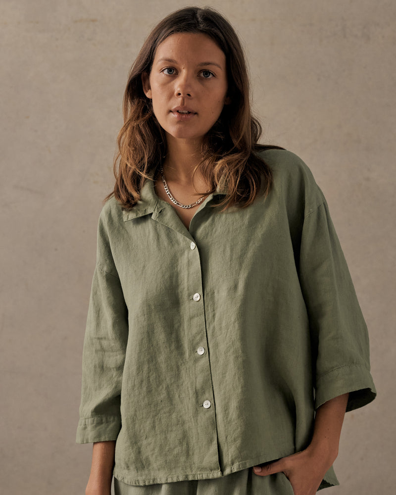 Cloud Button Up Blouse