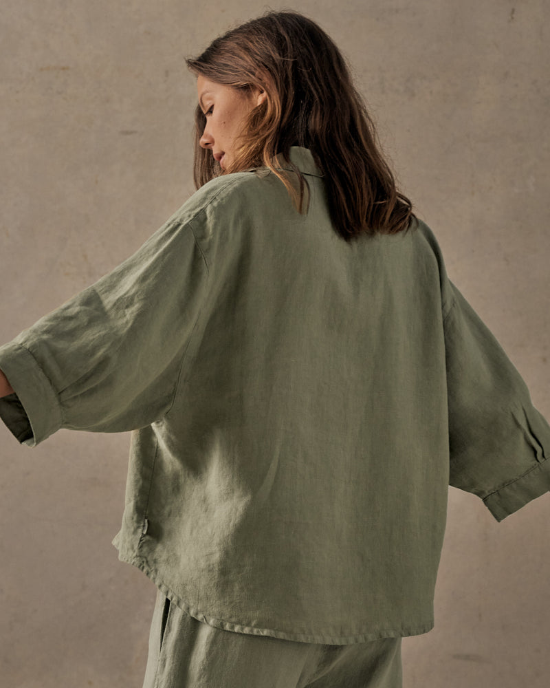 Cloud Button Up Blouse