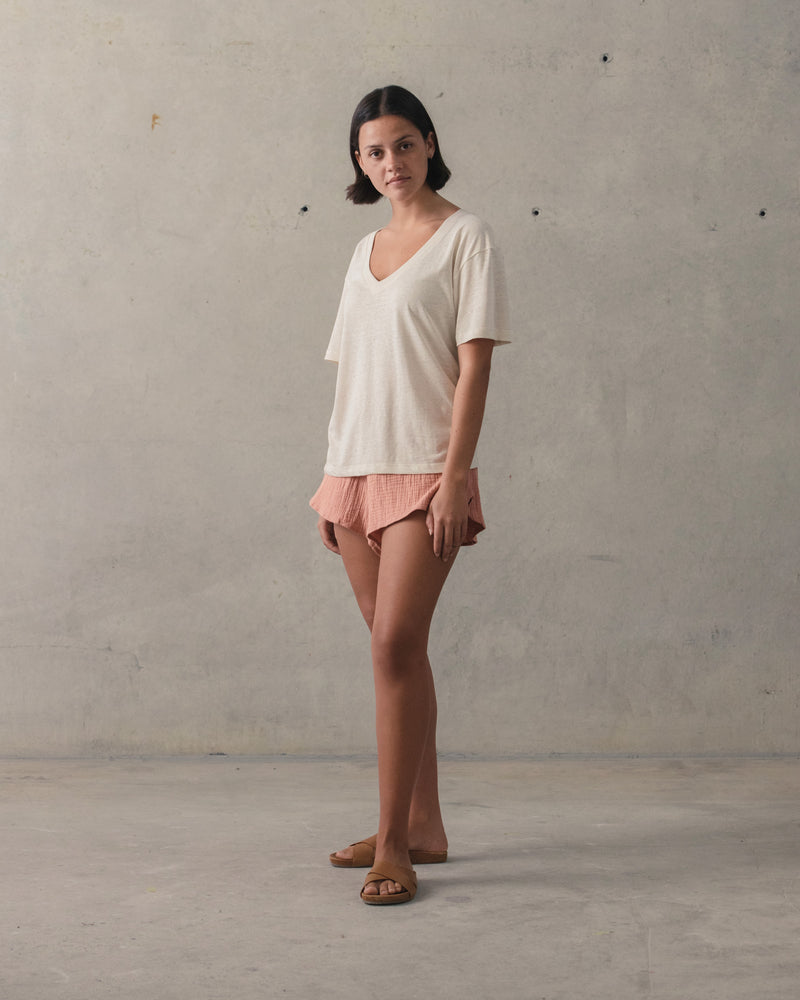 Deep V Hemp Tee