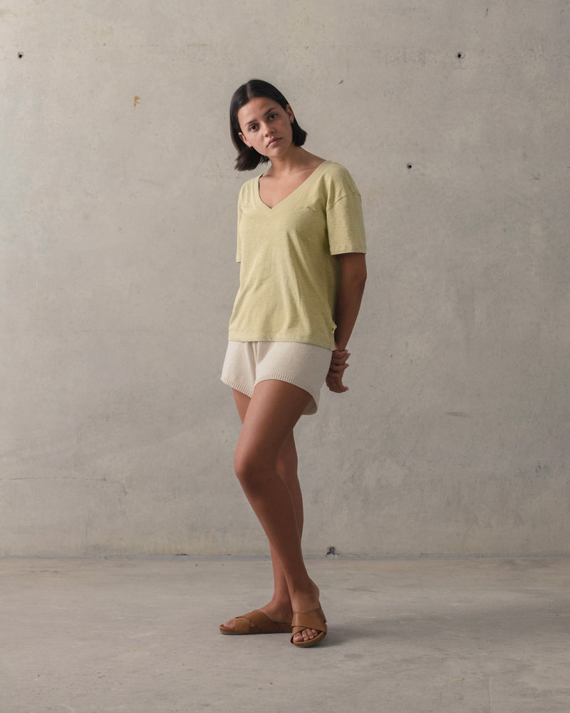 Deep V Hemp Tee