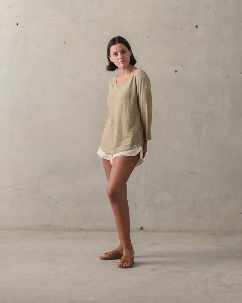 Half Sleeve Hemp Tee